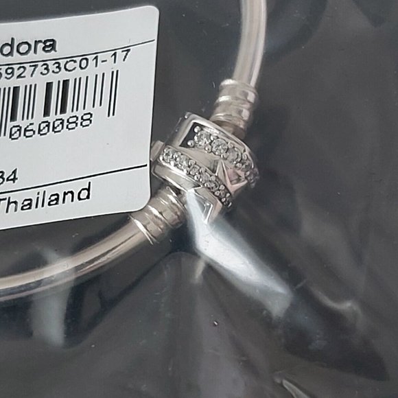 Pandora Moments Limited Edition Sterling Shooting Star Charm Bangle 592733C01-17 - Picture 3 of 9